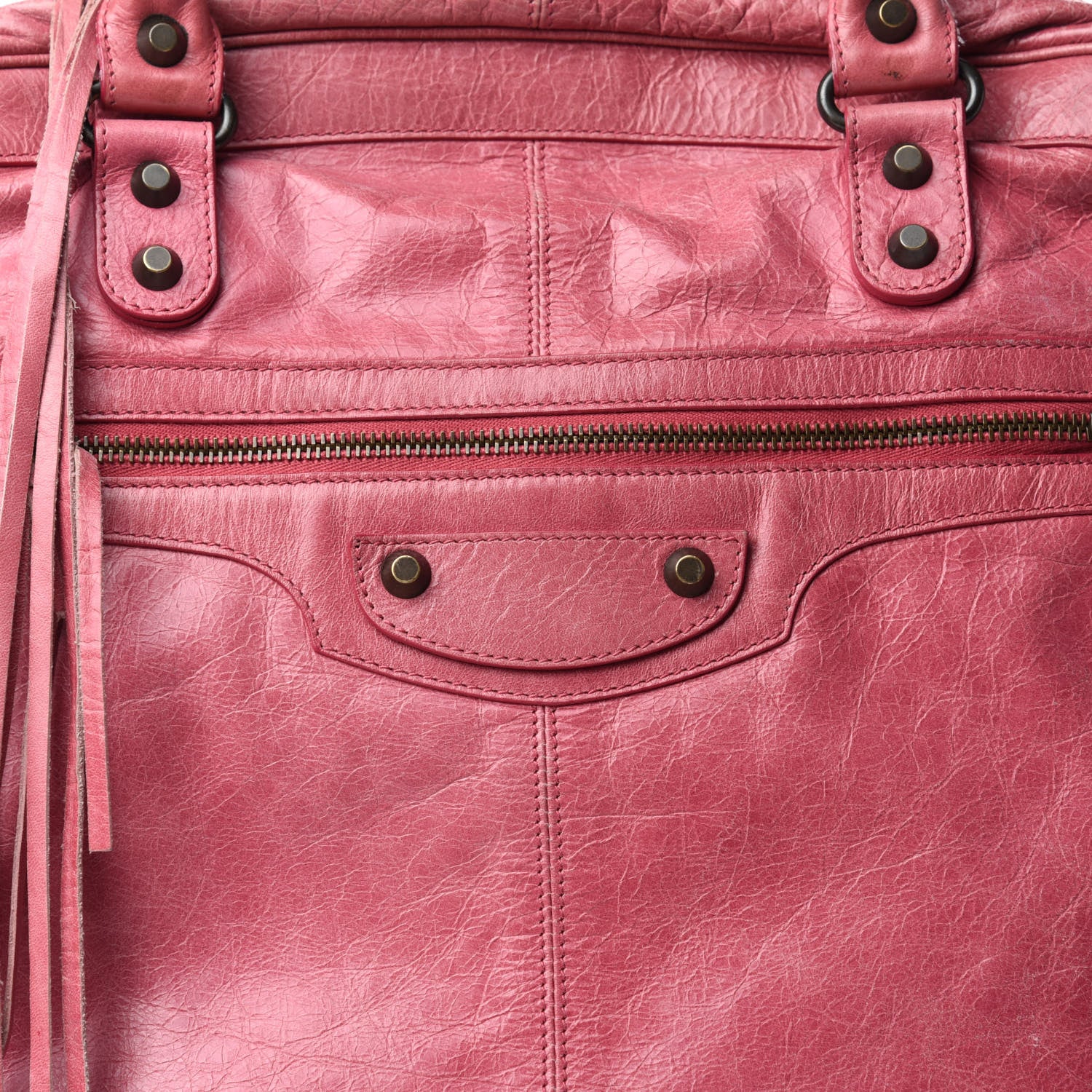 Balenciaga Agneau Classic Hardware Briefcase Tote Pivoine 12 of 12