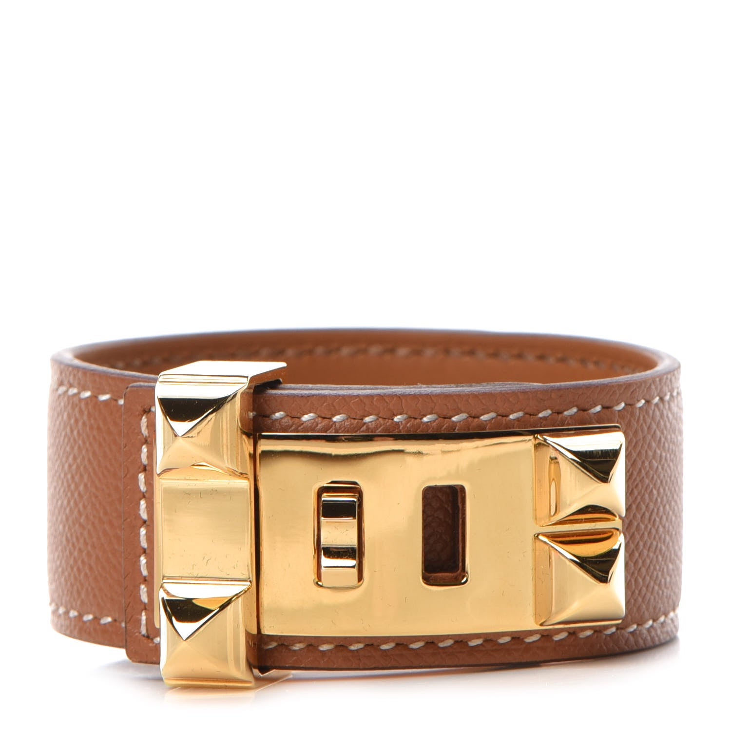 Hermes Epsom Collier de Chien 24 Bracelet T2 Gold 1 of 7