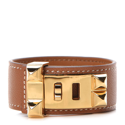 Hermes Epsom Collier de Chien 24 Bracelet T2 Gold 1 of 7