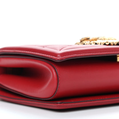 Dolce & Gabbana Calfskin Medium Devotion Crossbody Bag Red 7 of 8