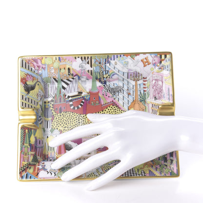 Hermes Porcelain Animapolis 3H Ashtray Ecarlate 2 of 5