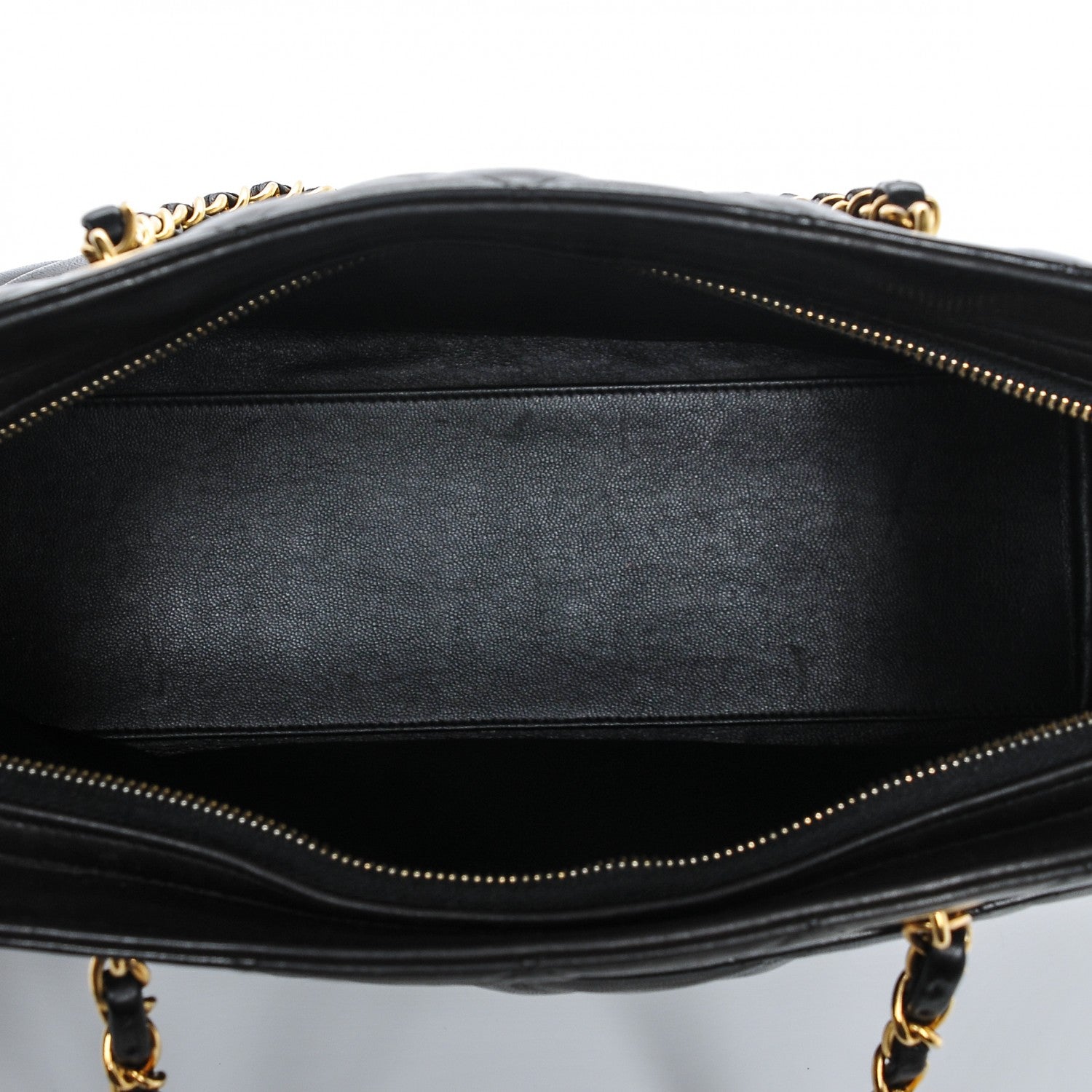Chanel Quilted Lambskin Shopping Tote Black 5 of 10