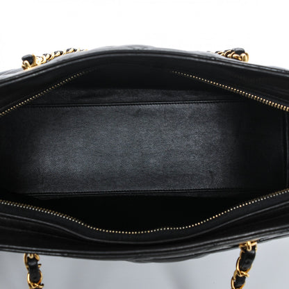 Chanel Quilted Lambskin Shopping Tote Black 5 of 10