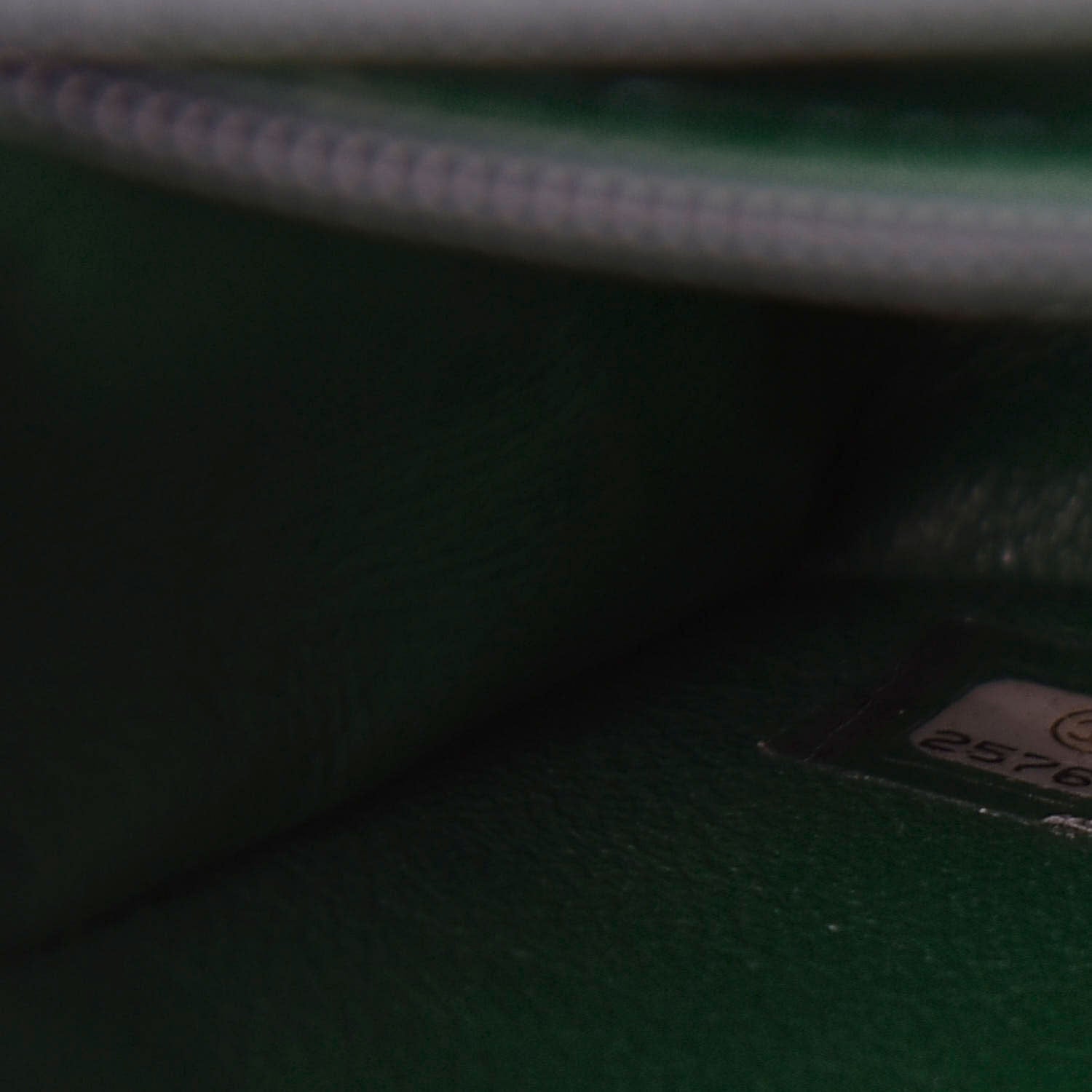 Chanel Metallic Caviar Quilted Mini Rectangular Flap Green 9 of 10