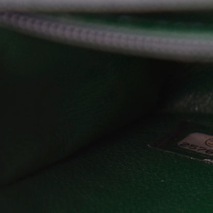 Chanel Metallic Caviar Quilted Mini Rectangular Flap Green 9 of 10