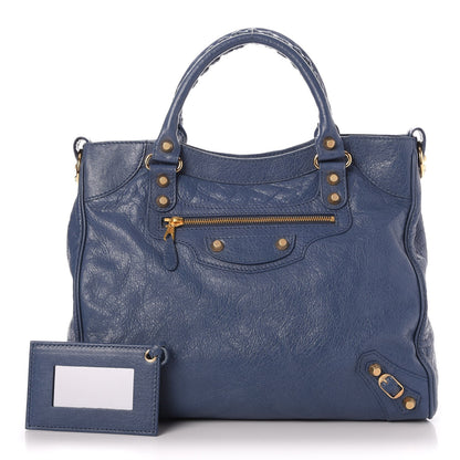 Balenciaga Agneau Giant 12 Gold Hardware Velo Bleu Persan 1 of 8