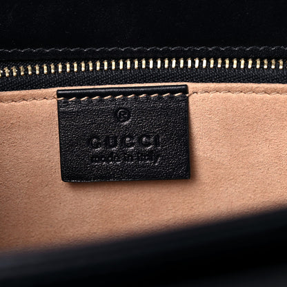 Gucci Calfskin Web Horsebit 1955 Shoulder Bag Blue 6 of 19