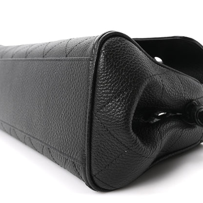 Chanel Grained Calfskin Stitched Urban Essentials Small Shopping Bag Black 10 of 10