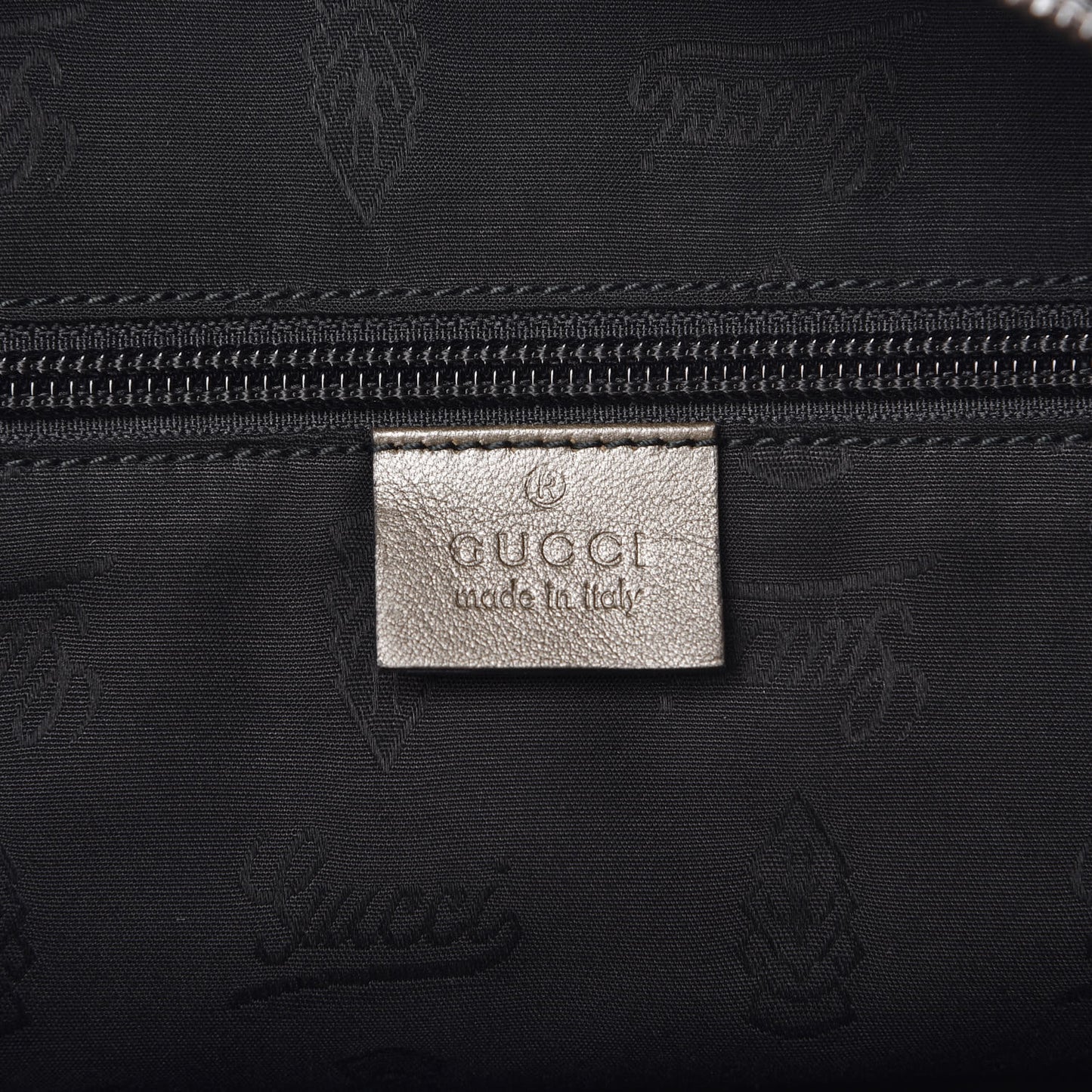Imprime Monogram Large Zippered Shopping Tote Pewter