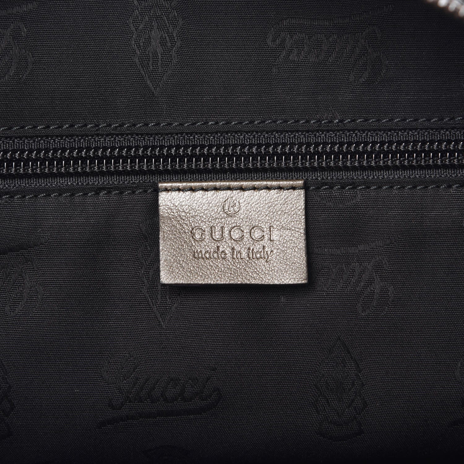 Gucci Imprime Monogram Large Zippered Shopping Tote Pewter 7 of 12