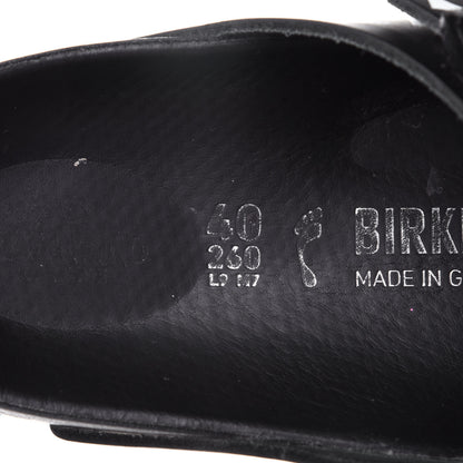 Valentino Garavani Calfskin VLTN Birkenstock Slide Sandals 40 Black 5 of 8