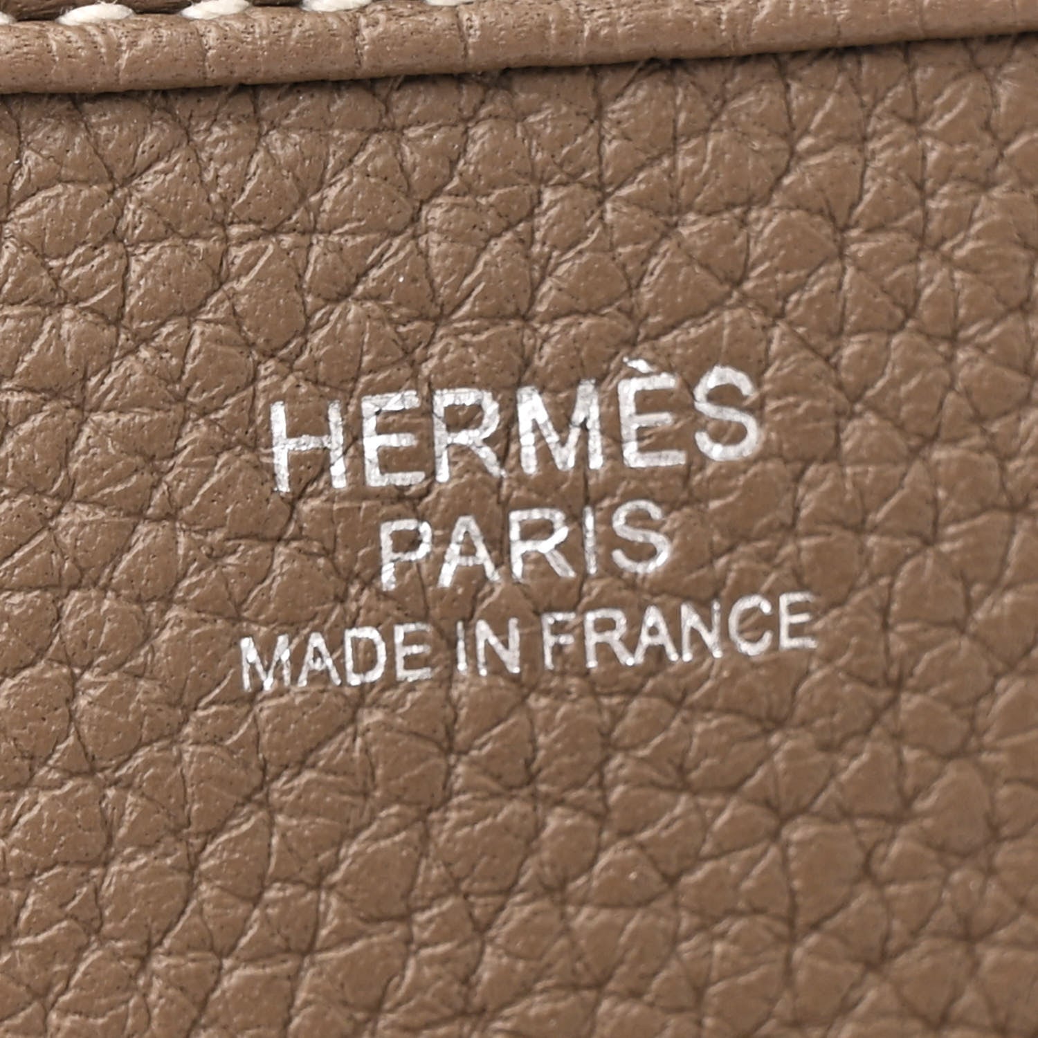 Hermes Taurillon Clemence Evelyne III GM Etoupe 6 of 12