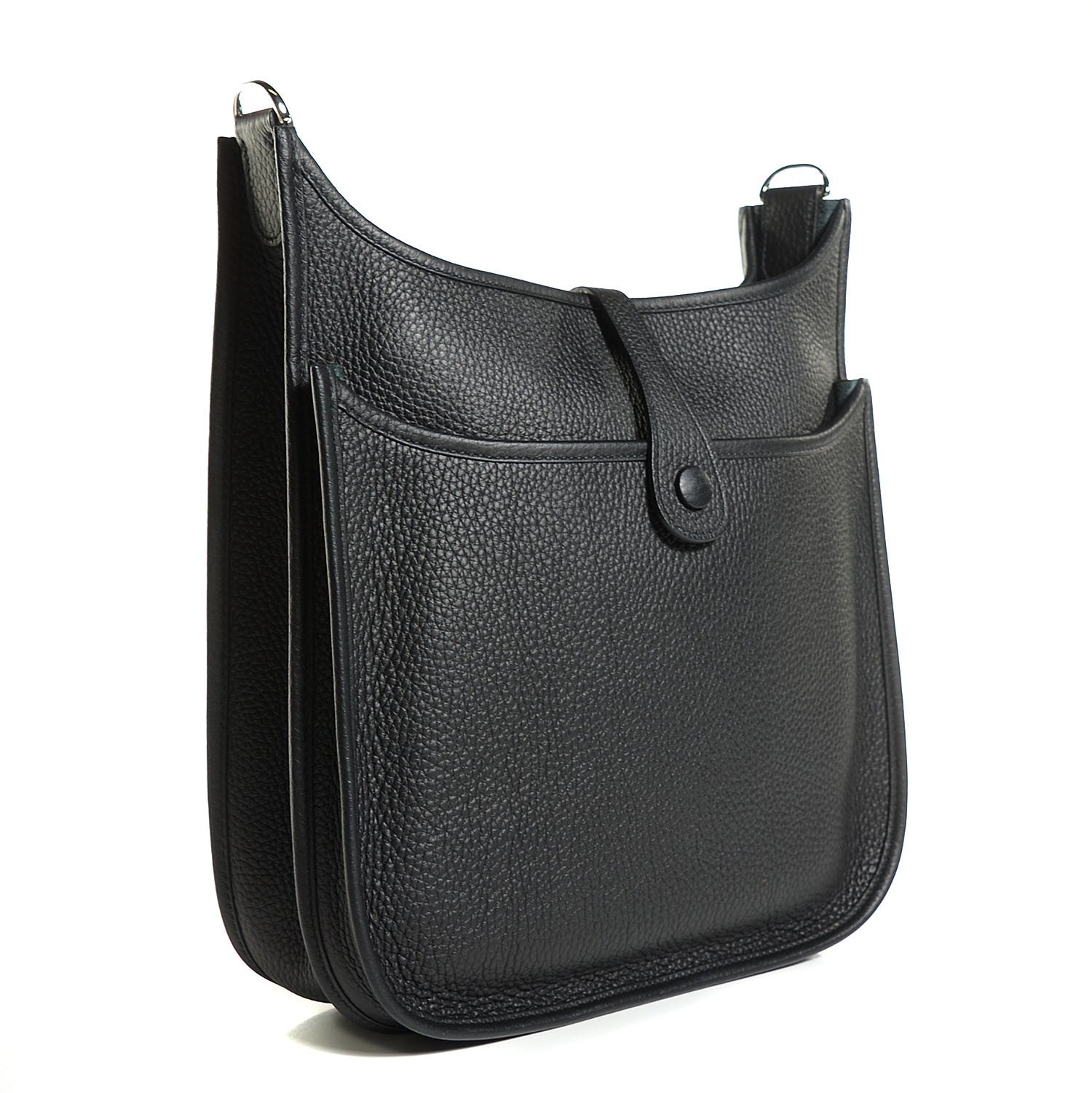 Hermes Taurillon Clemence Evelyne III PM Black 3 of 15