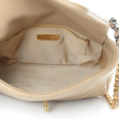Chanel Lambskin Quilted Medium Chanel 19 Flap Dark Beige 5 of 11
