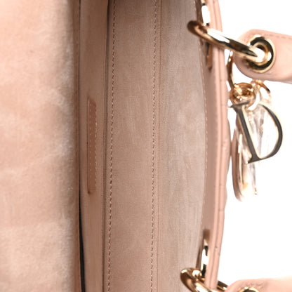 Christian Dior Lambskin Cannage Heart Medium Lady D-Joy Rose Des Vents 5 of 10
