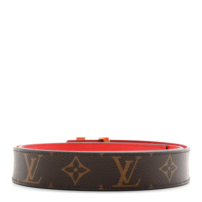 Louis Vuitton Monogram 30mm LV Initiales Reversible Belt 90 36 Coquelicot 2 of 5
