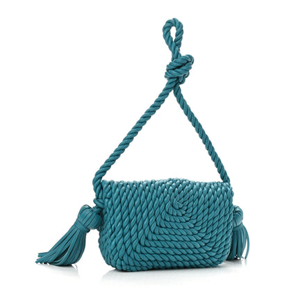 Bottega Veneta Lambskin Torchon Tasseled Twisted Shoulder Bag Blaster 3 of 10