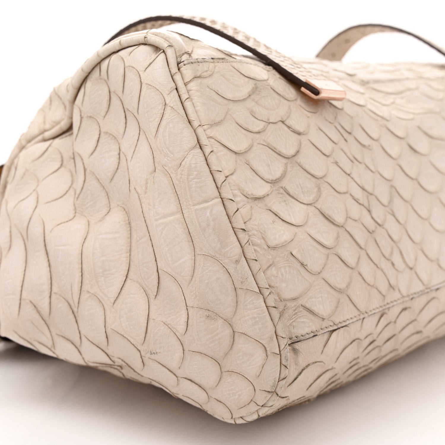 Mulberry Silky Snake Print Oversized Alexa Pebbled Beige Pink 8 of 21