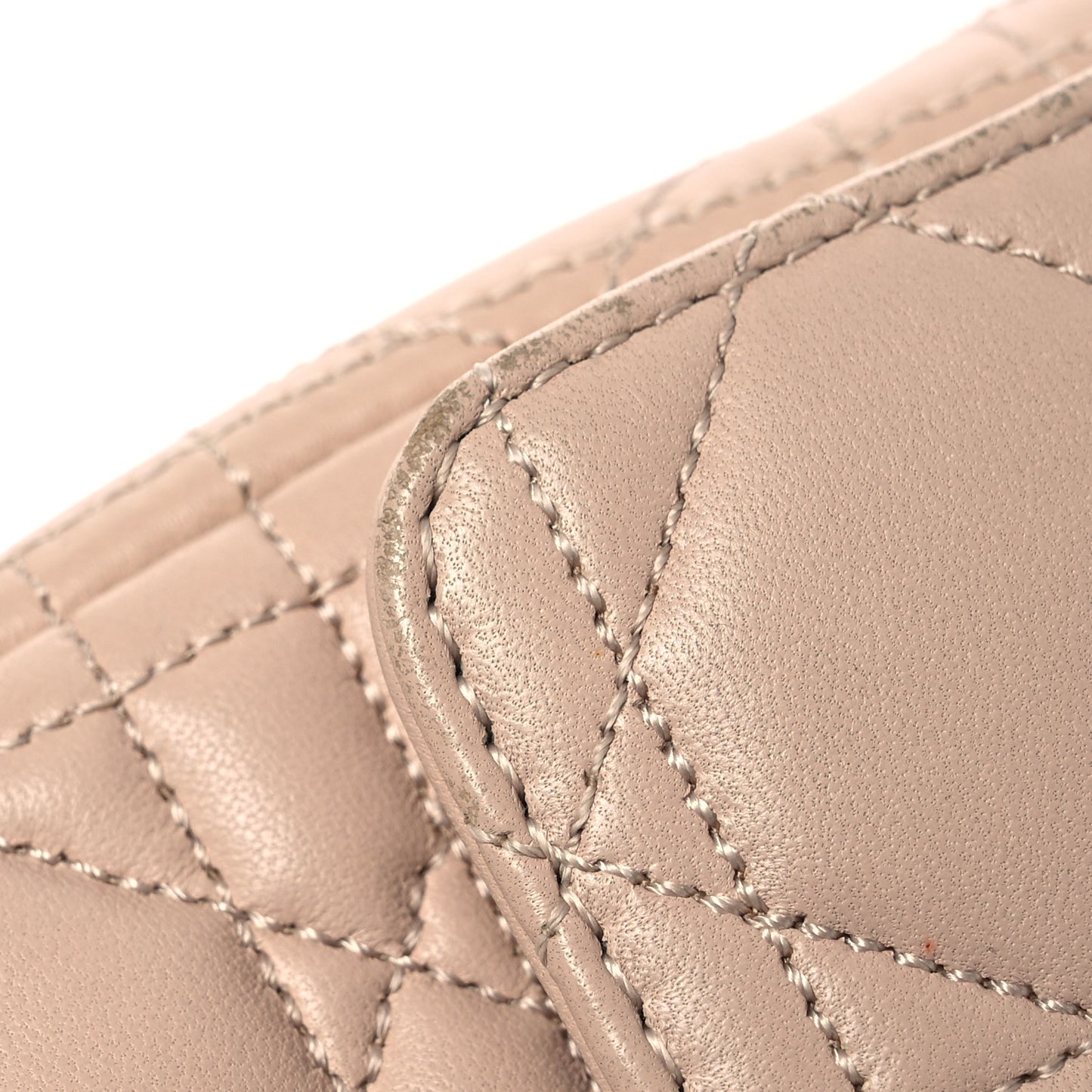 Lambskin Cannage Miss Dior Promenade Pouch Beige