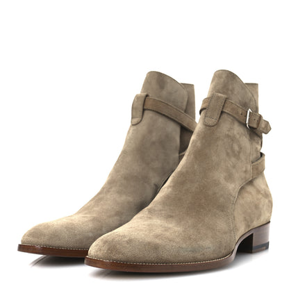 Saint Laurent Jodhpur Suede Mens Wyatt 30 Boots 43 New Sigaro 3 of 13
