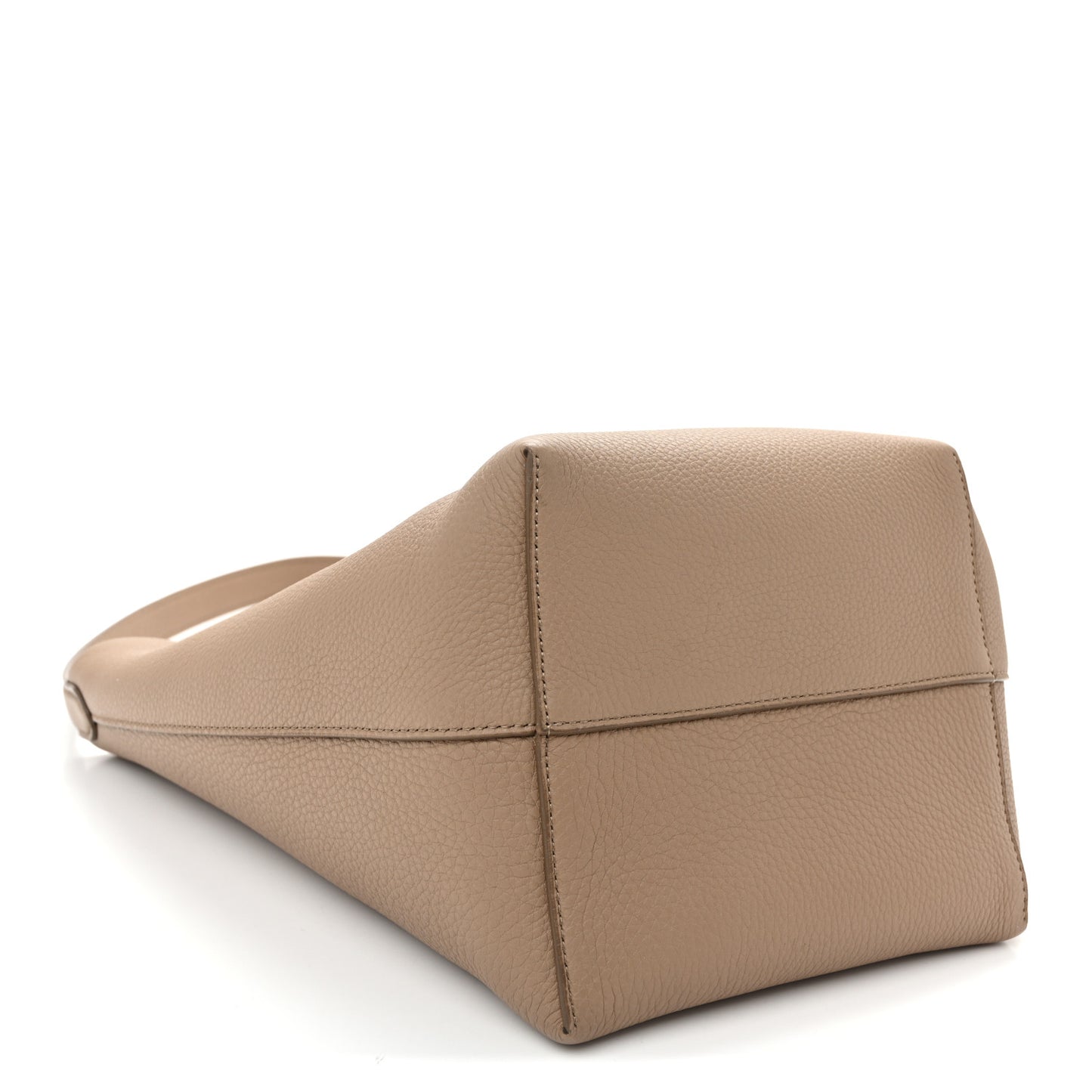 Grained Calfskin Medium N/S Park Tote Dark Taupe