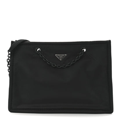 Prada Tessuto Nylon Chain Tote Black 1 of 11