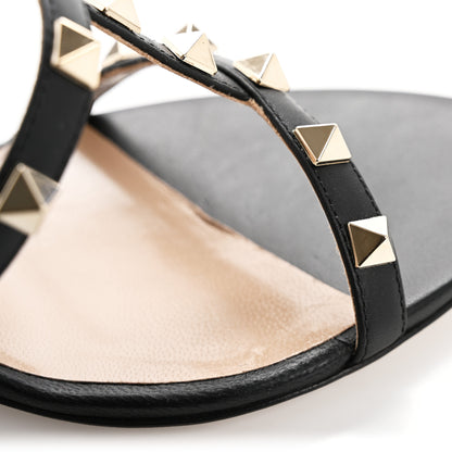 Valentino Garavani Calfskin Nappa Rockstud Gladiator 70mm Sandals 38.5 Black 10 of 13