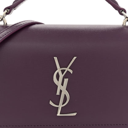 Saint Laurent Calfskin Monogram Sunset Chain Wallet Prunia 7 of 10