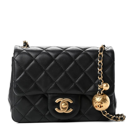Chanel Lambskin Quilted Mini Pearl Crush Flap Black 1 of 4
