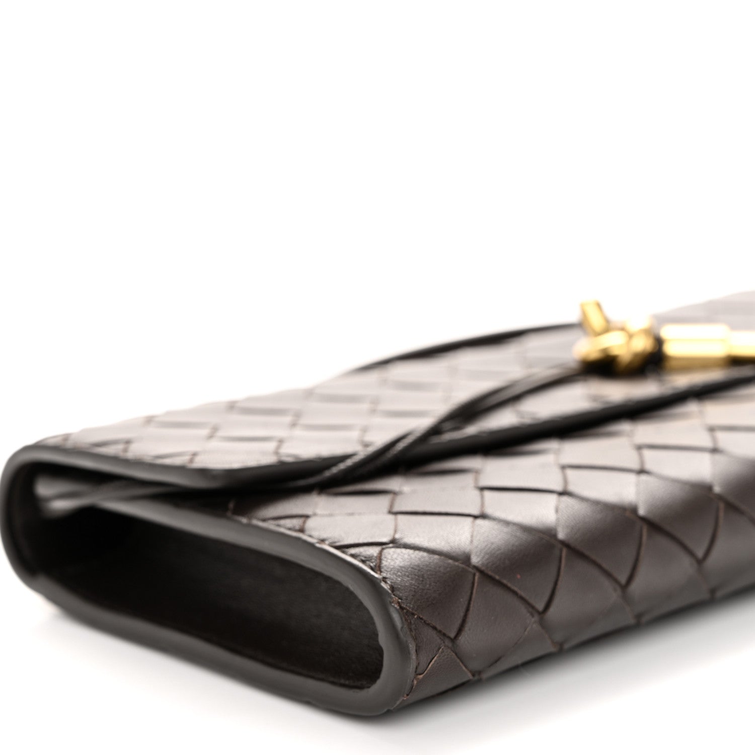 Bottega Veneta Nappa Intrecciato Long Andiamo Top Handle Clutch Fondant 9 of 10