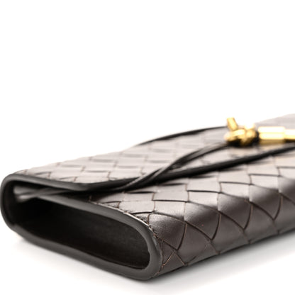 Bottega Veneta Nappa Intrecciato Long Andiamo Top Handle Clutch Fondant 9 of 10