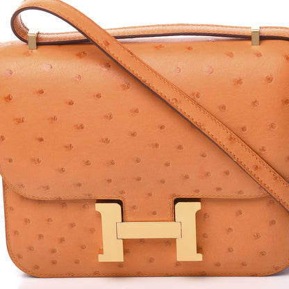 Hermes Ostrich Constance 18 Abricot 7 of 20
