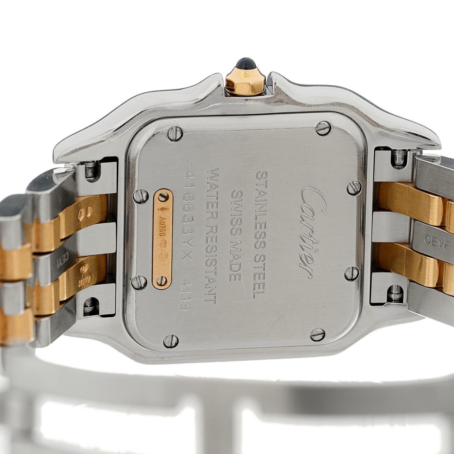 Cartier Stainless Steel 18K Pink Gold Diamond 27mm Panthere Quartz Watch 4 of 5