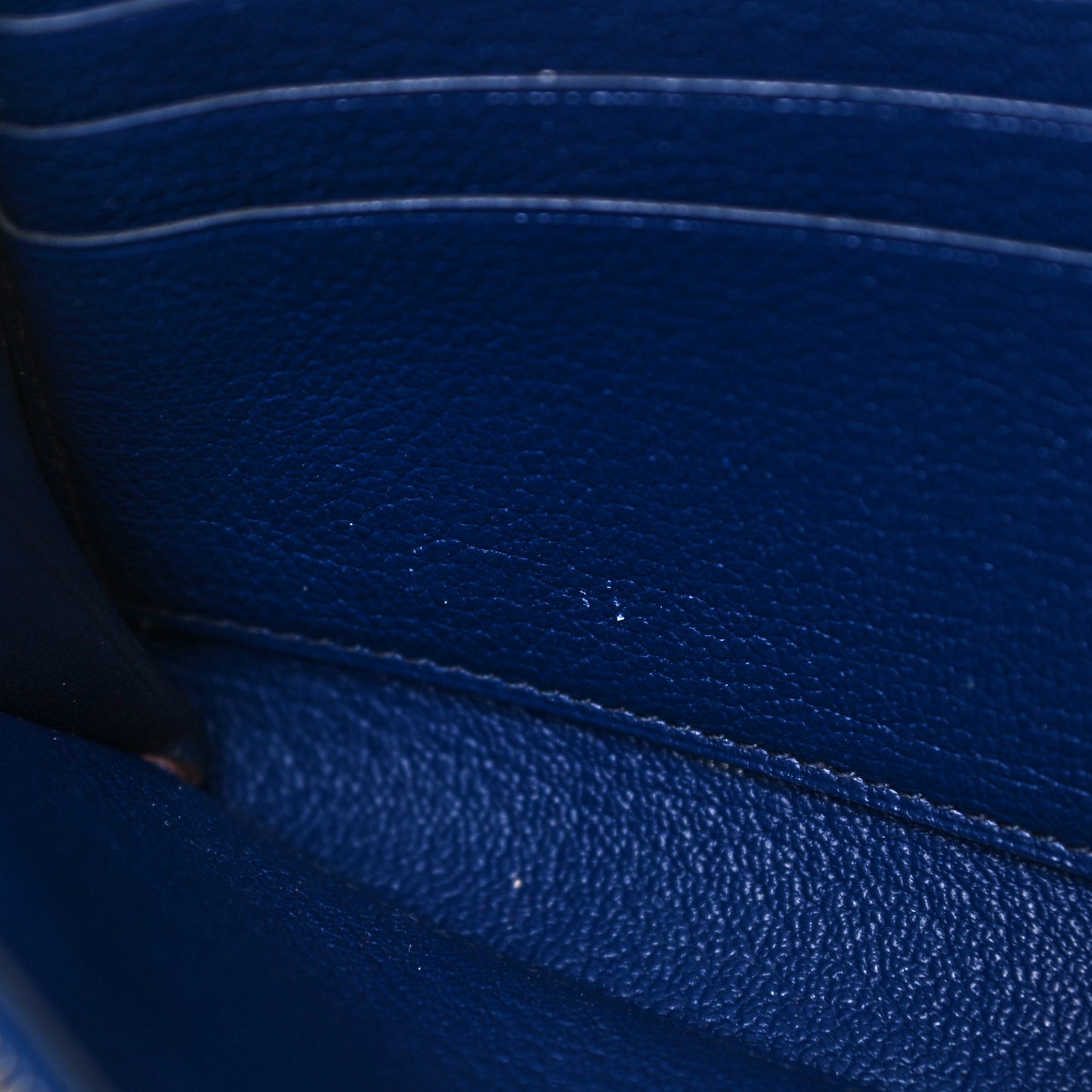Epsom Flag Kelly Longue Wallet Bleu Saphir