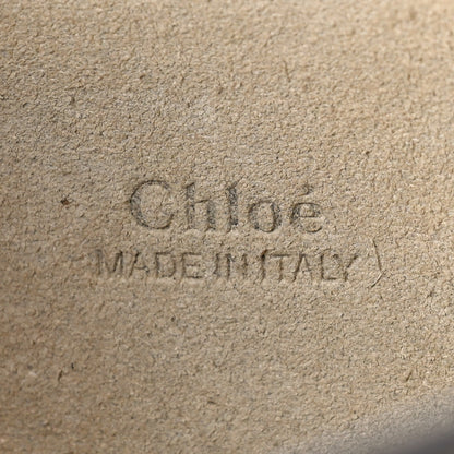 Chloe Calfskin Suede Medium Faye Shoulder Bag Motty Grey 6 of 8