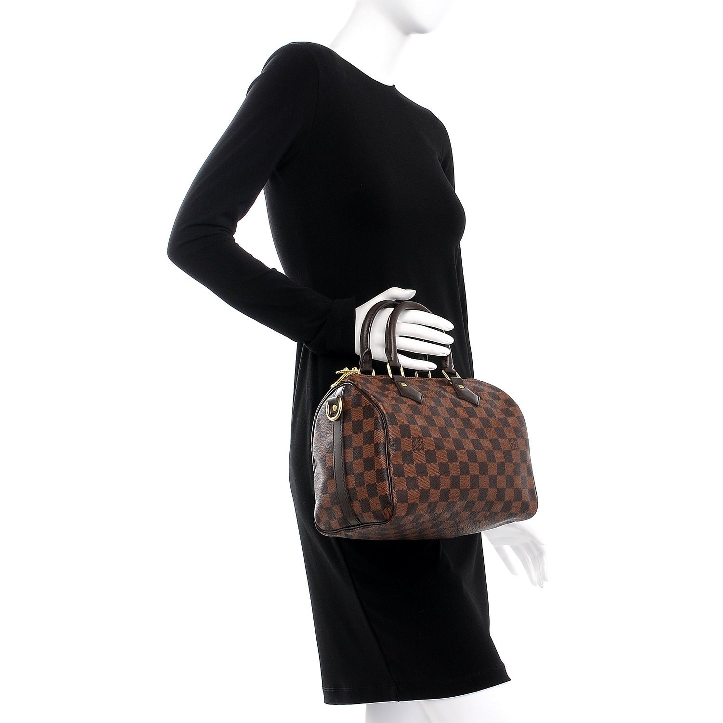 Damier Ebene Speedy Bandouliere 25