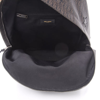Saint Laurent Monogram Canvas Star Print Backpack 5 of 10