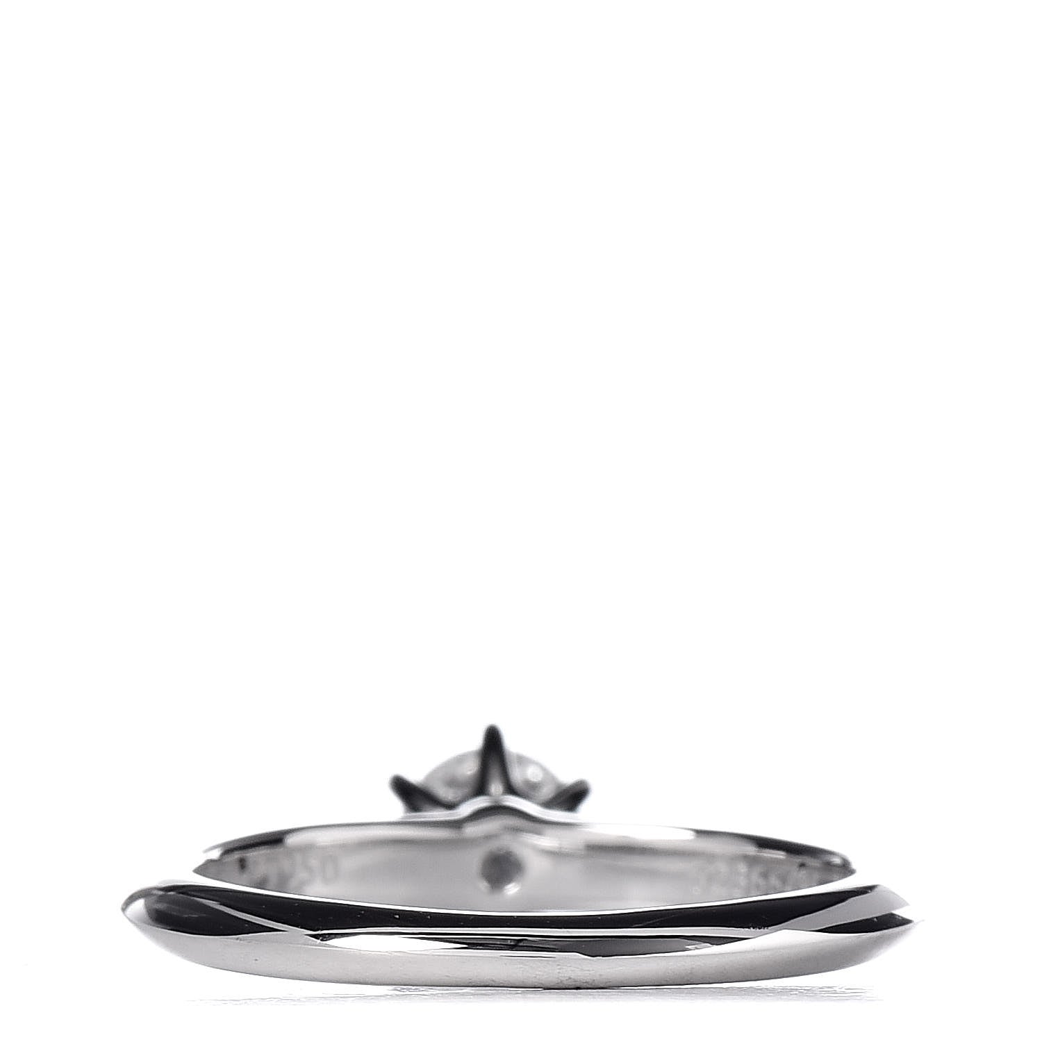 Tiffany Platinum Diamond .33ct Solitaire Engagement Ring 47 4 4 of 6