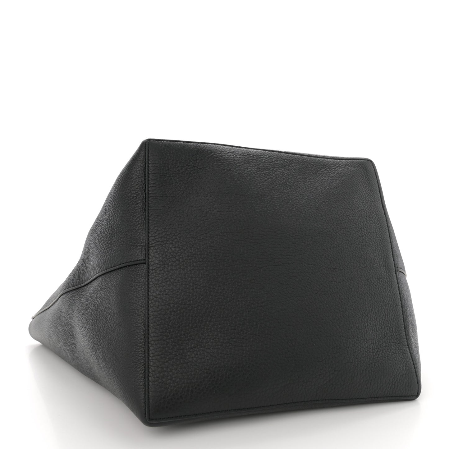 Grained Calfskin Park Tote Three Black