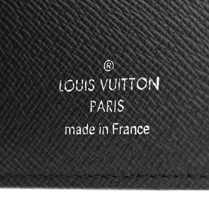 Louis Vuitton LOUIS VUITTON Taiga Pince Wallet Black 6 of 6