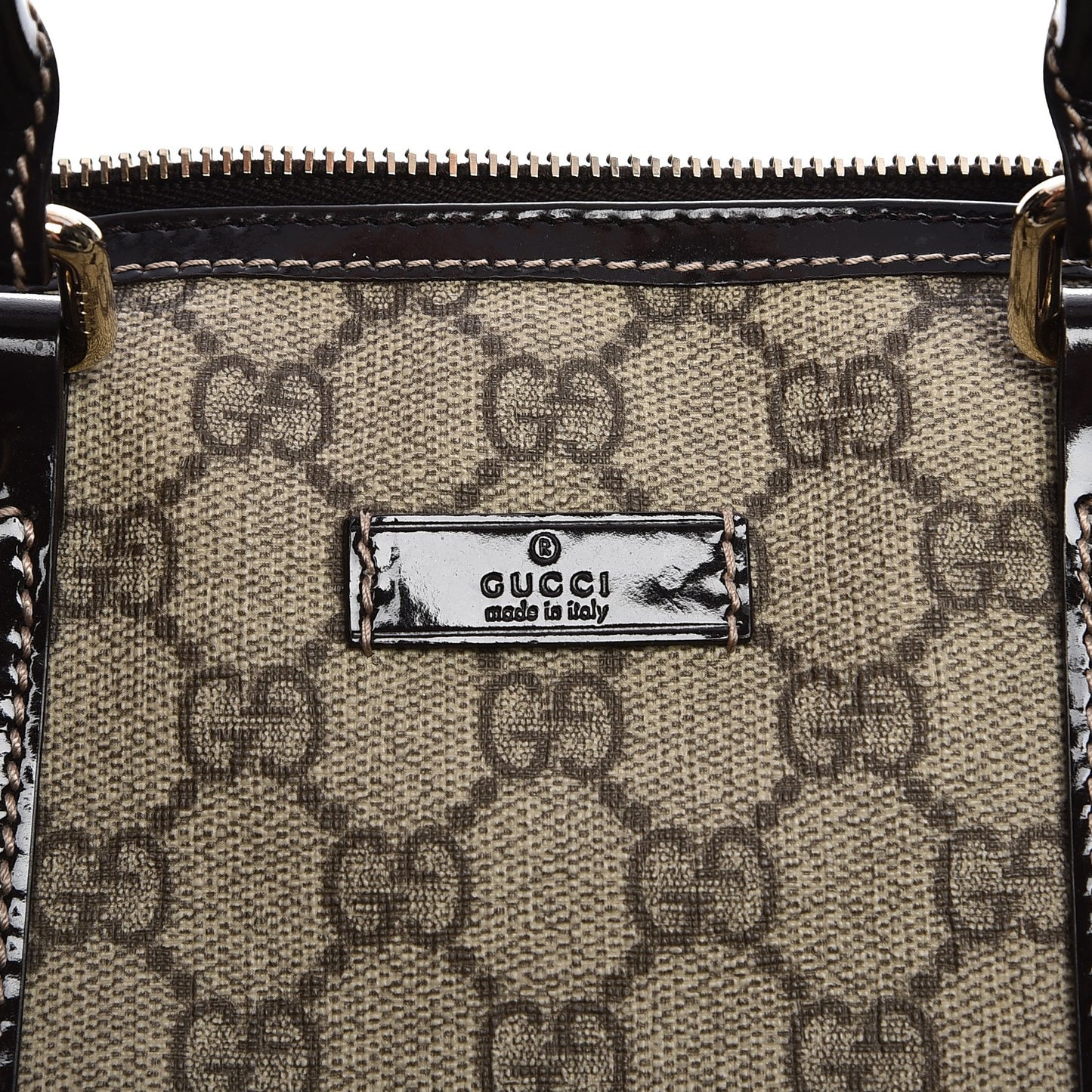 GG Plus Monogram Medium Joy Boston Dark Brown