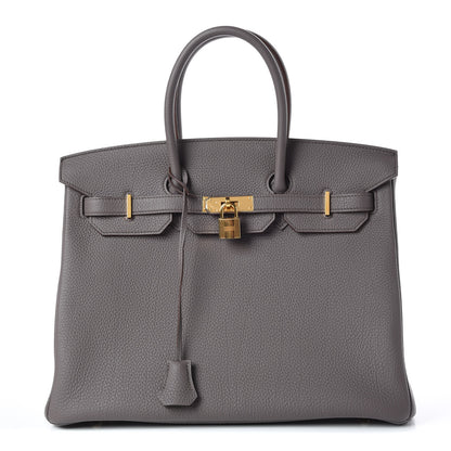 Hermes Togo Birkin 35 Etain 1 of 44