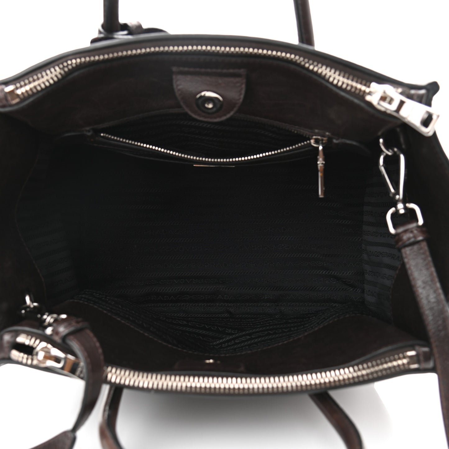 Glace Calfskin Twin Pocket Tote Moro