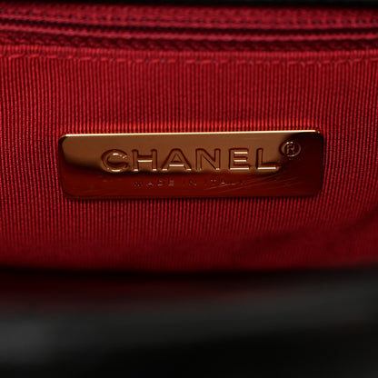 Chanel Shiny Goatskin Quilted Medium Chanel 19 Flap Black 6 of 10