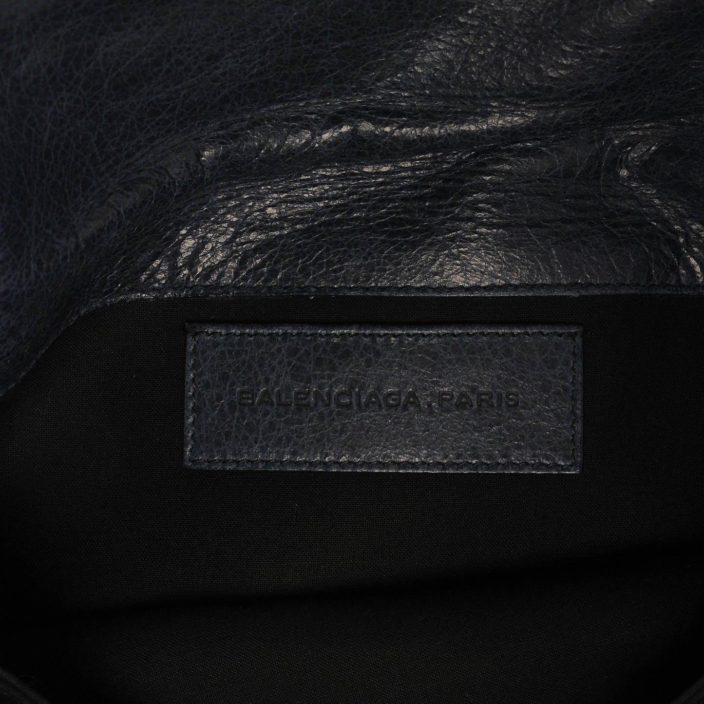 Agneau Giant 21 Rose Gold Hardware Envelope Clutch Bleu Roi