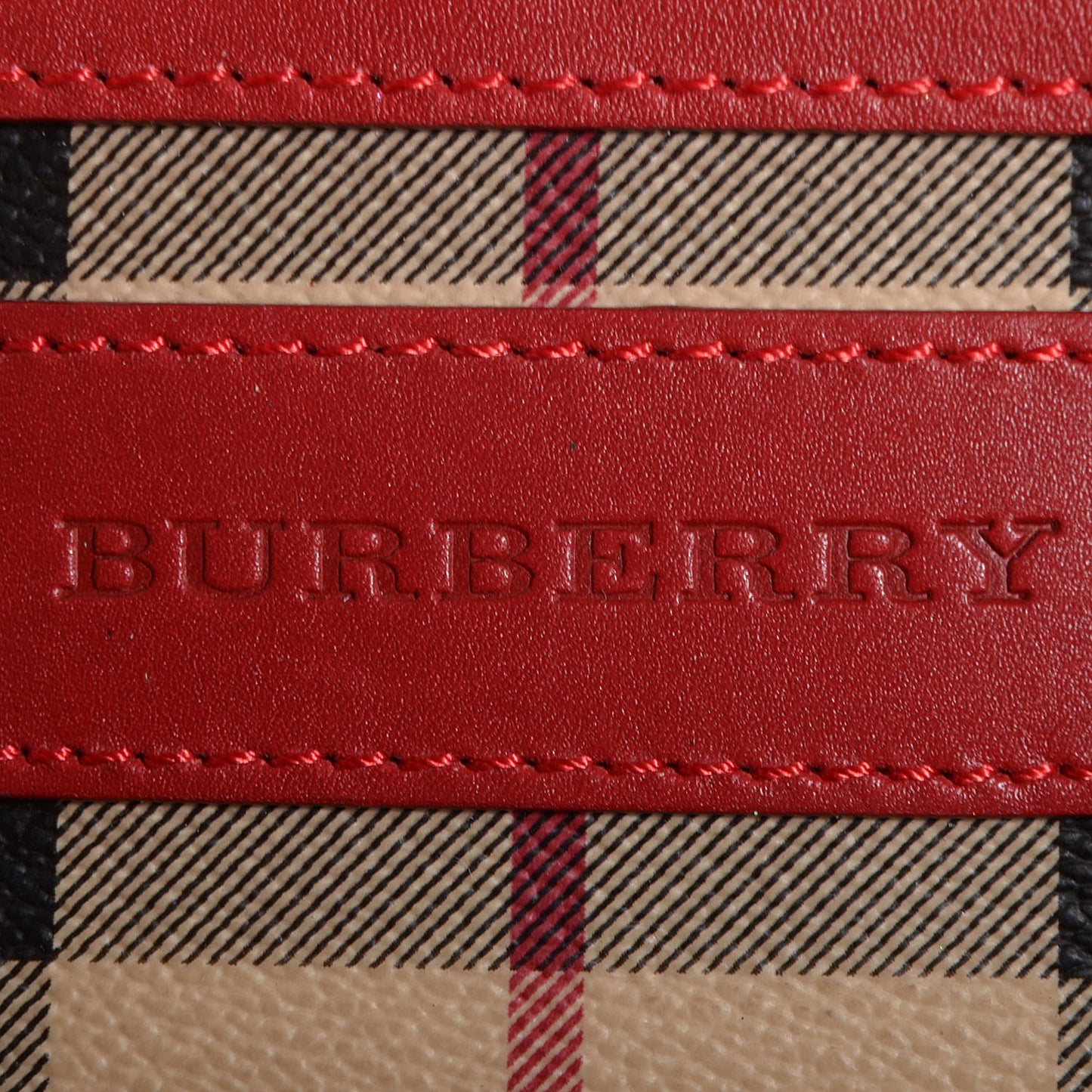 Haymarket Check Small Canterbury Tote Coral Red
