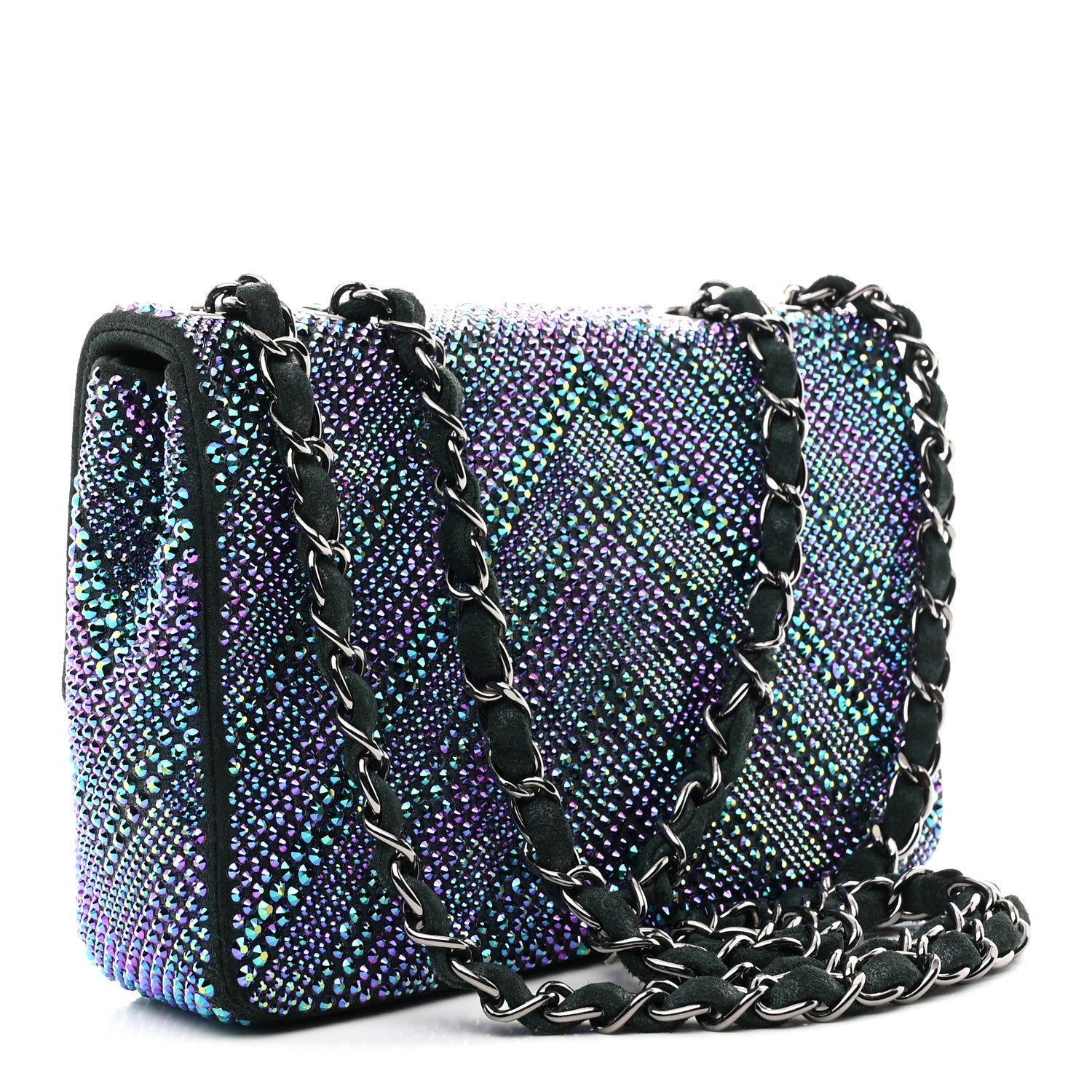 Chanel Metallic Goatskin Strass Small Flap Bag Multicolor 3 of 11