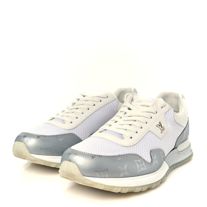 Louis Vuitton Technical Mesh Metallic Monogram Mens Run Away Sneakers 7 White 4 of 10