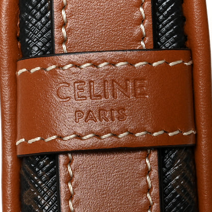 Celine Canvas Calfskin Mini Ava Triomphe Shoulder Bag Tan 6 of 9