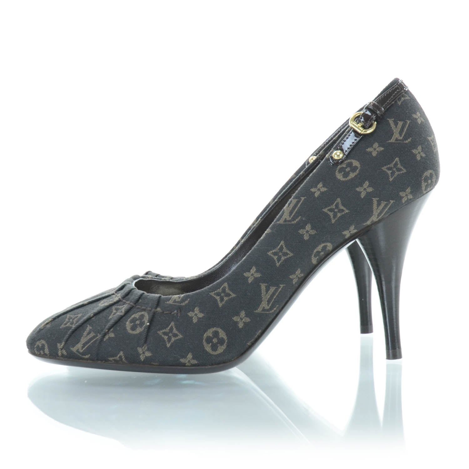 Louis Vuitton Mini Lin Monogram Heels Pumps Ebene 37 3 of 12